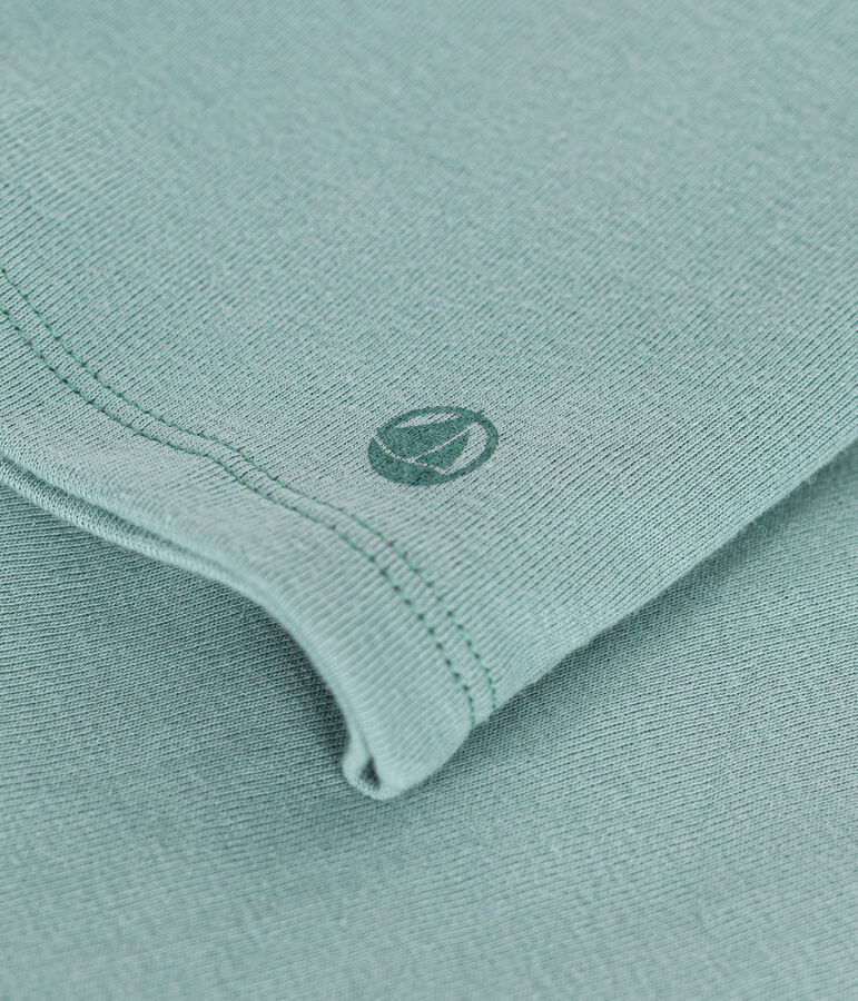 Tee-shirt manches longues en c&ocirc;te enfant fille vert