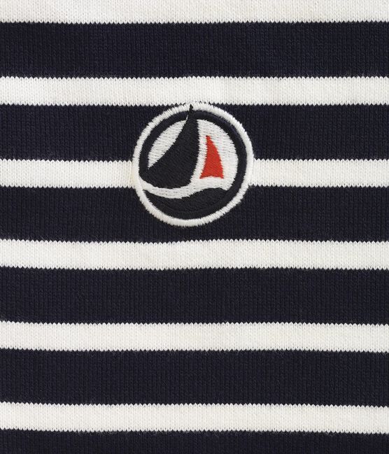 Marinière made in France Femme bleu SMOKING/blanc MARSHMALLOW
