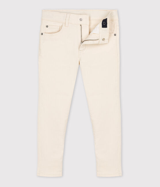 Pantalon en denim enfant fille / garçon écru AVALANCHE