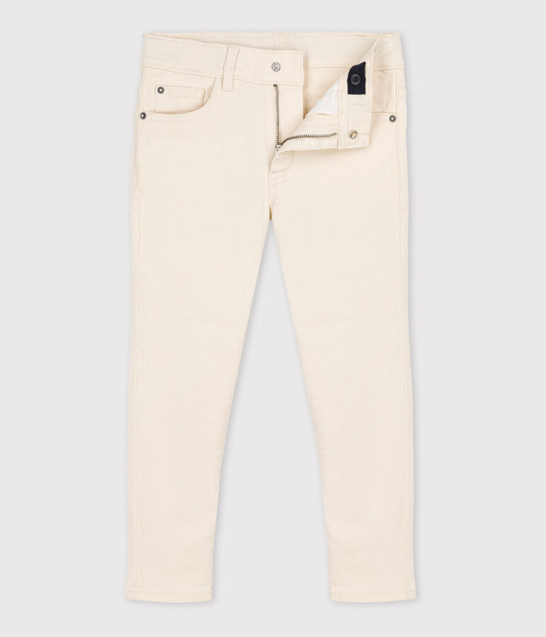 Pantalon en denim enfant gar&ccedil;on &eacute;cru AVALANCHE