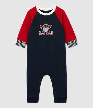 PETIT BATEAU - Combinaison en molleton bébé.