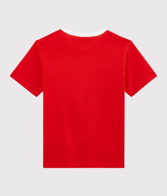 Tee-shirt enfant garcon rouge TERKUIT