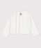 Cardigan en tricot raffiné bébé blanc MARSHMALLOW