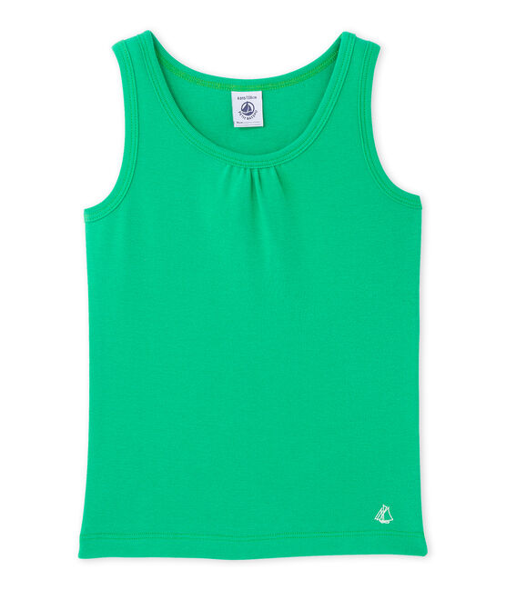 Débardeur fille vert Flag
