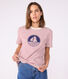 Tee-shirt femme le droit en coton manches courtes