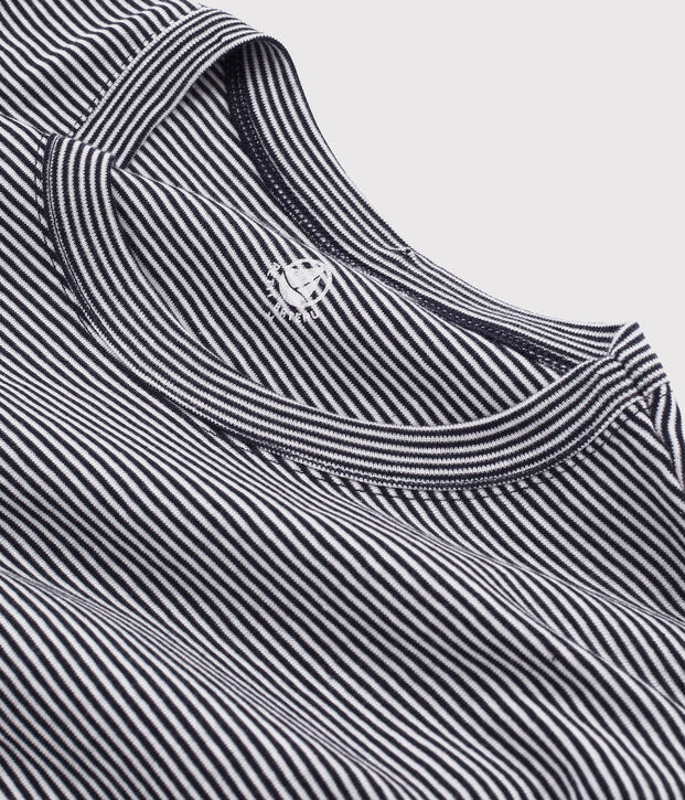 T-shirt manches courtes Homme bleu/blanc