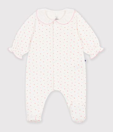 Pyjama bébé en tubique imprimé à cœurs