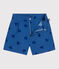 Short enfant en coton cœurs bleu ALASKA FONCE/ MEDIEVAL