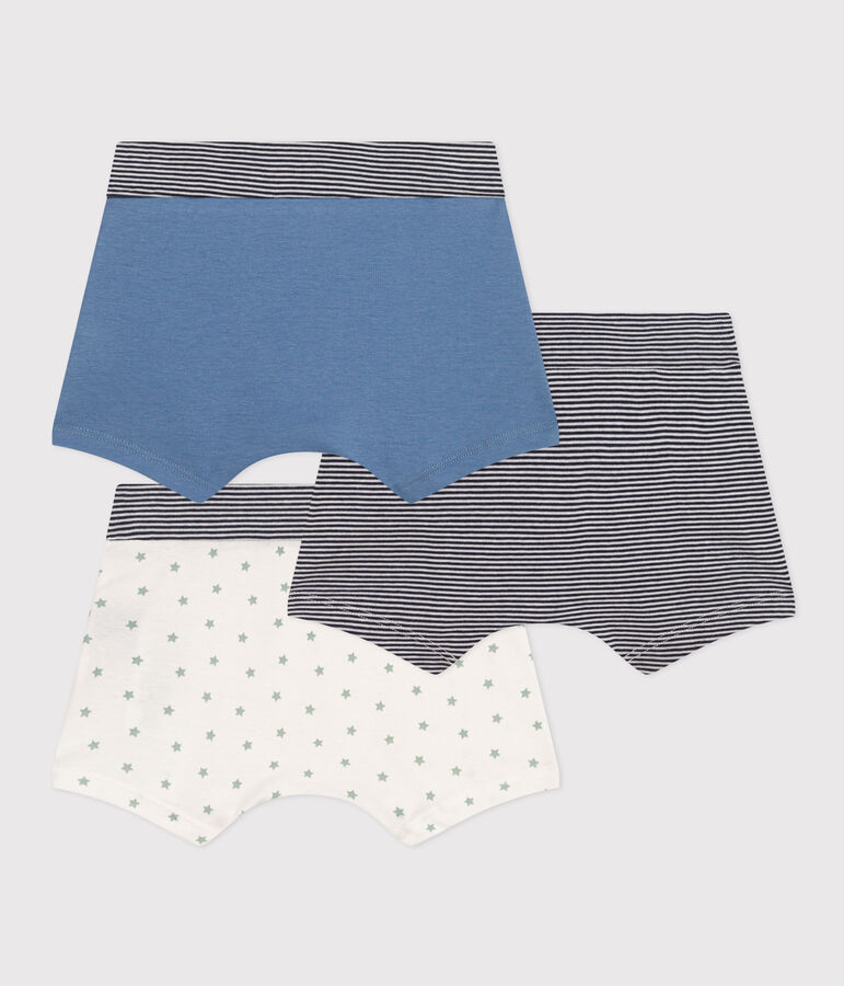 Lot de 3 boxers &eacute;toile en coton enfant multicouleur