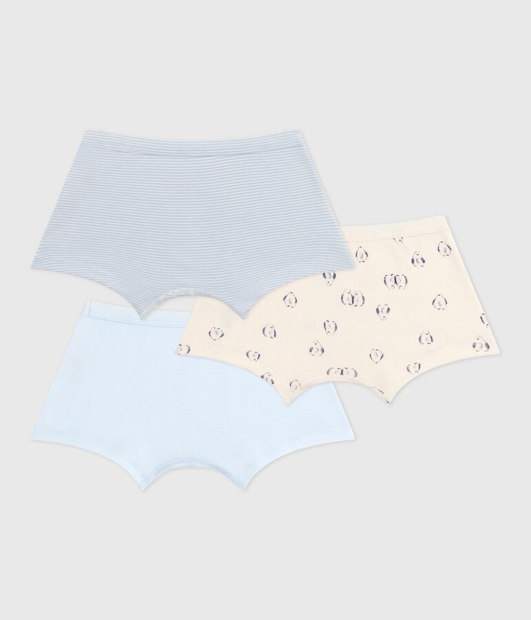 Lot de boxers enfant en coton &agrave; ceinture collet&eacute;e imprim&eacute; variante 1