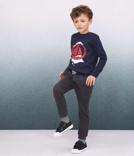 Pantalon Molleton Enfant Garcon City Chine Petit Bateau
