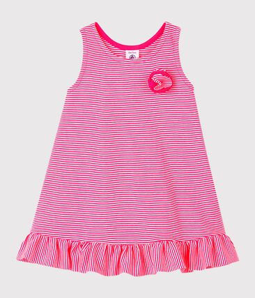 PETIT BATEAU - Robe sans manches bébé fille en maille