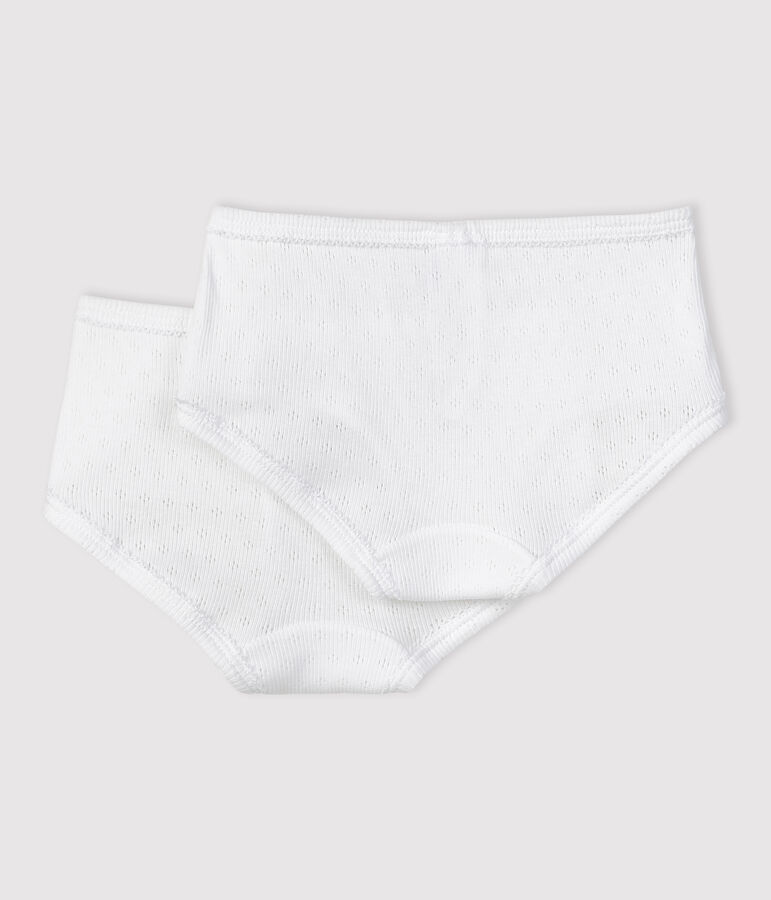 Lot de 2 culottes ajour&eacute;es petite fille variante 1