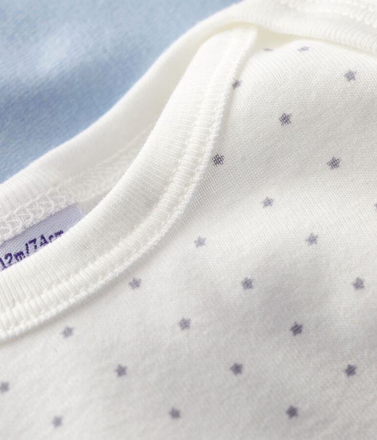 Lot de 3 bodies manches courtes en coton multicouleur