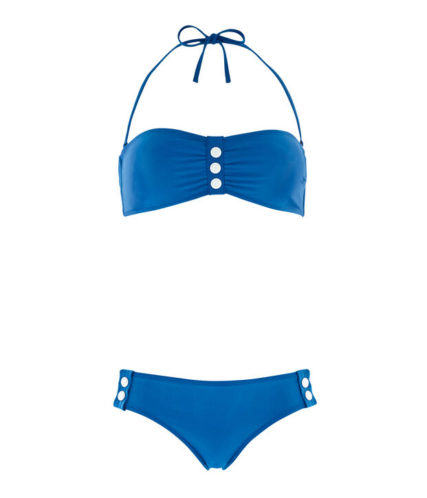 Maillot de bain 2 pi&egrave;ces femme bleu