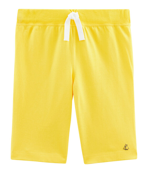 Bermuda enfant gar&ccedil;on jaune