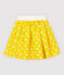 Jupe en lin enfant fille jaune SHINE/blanc MARSHMALLOW