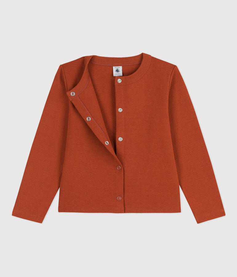 Cardigan en coton enfant fille marron RUSTY