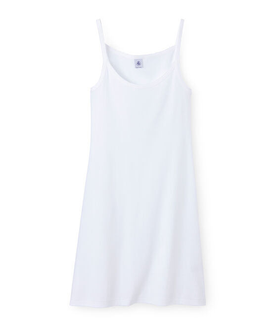 Robe sans manche femme blanc ECUME