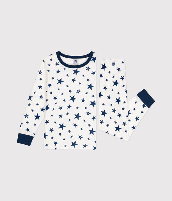 Pyjama en coton imprimé étoiles enfant bleu MARSHMALLOW/ INCOGNITO