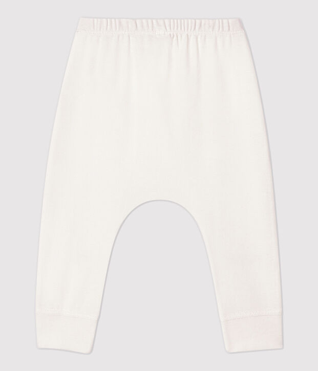 Legging t&ecirc;te de chat b&eacute;b&eacute; en coton biologique blanc