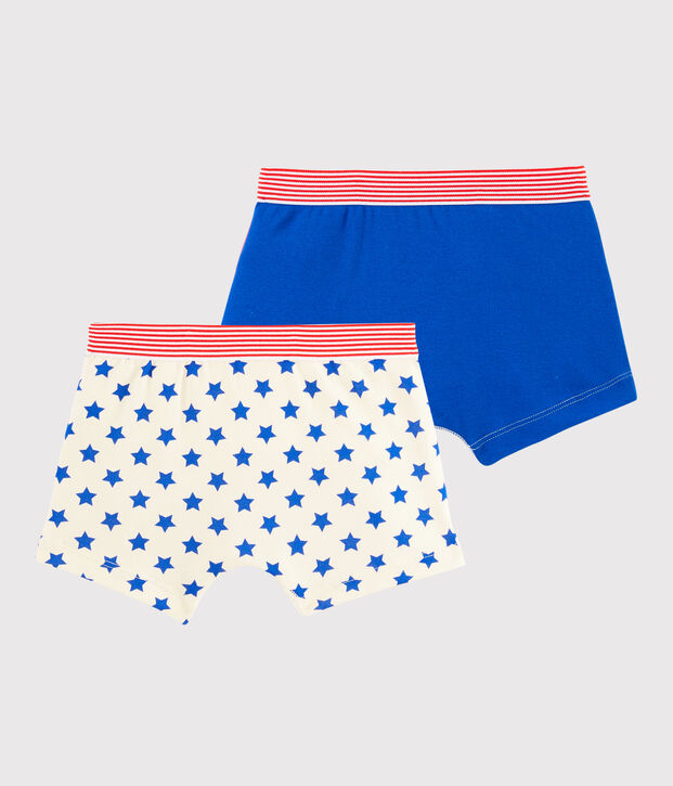 Lot de 2 boxers Made in France petit gar&ccedil;on multicouleur