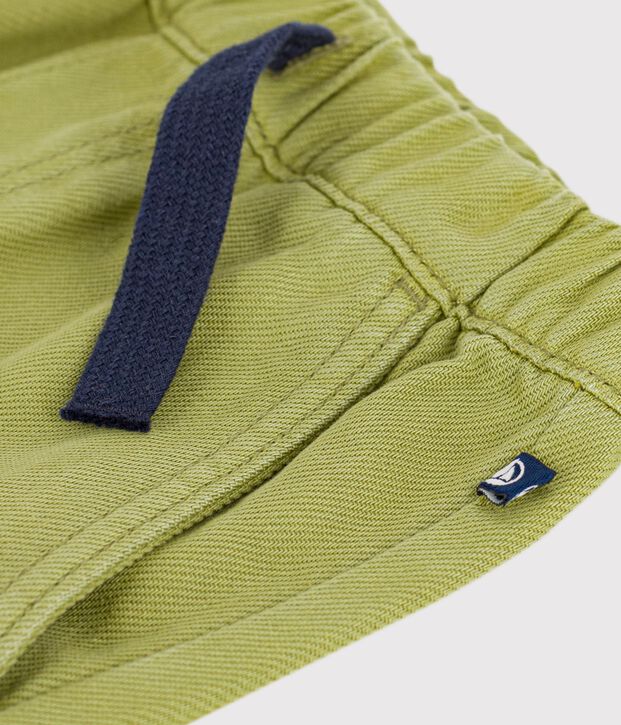 Pantalon enfant en coton vert