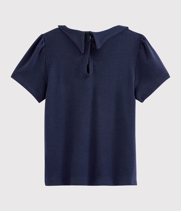 Tee-shirt enfant fille bleu