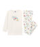 Pyjama petite fille blanc MARSHMALLOW/blanc MULTICO