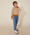 Pull en laine et coton enfant garçon blanc AVALANCHE/ ECUREUIL