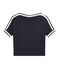 Tee shirt femme en lin manches courtes bleu SMOKING