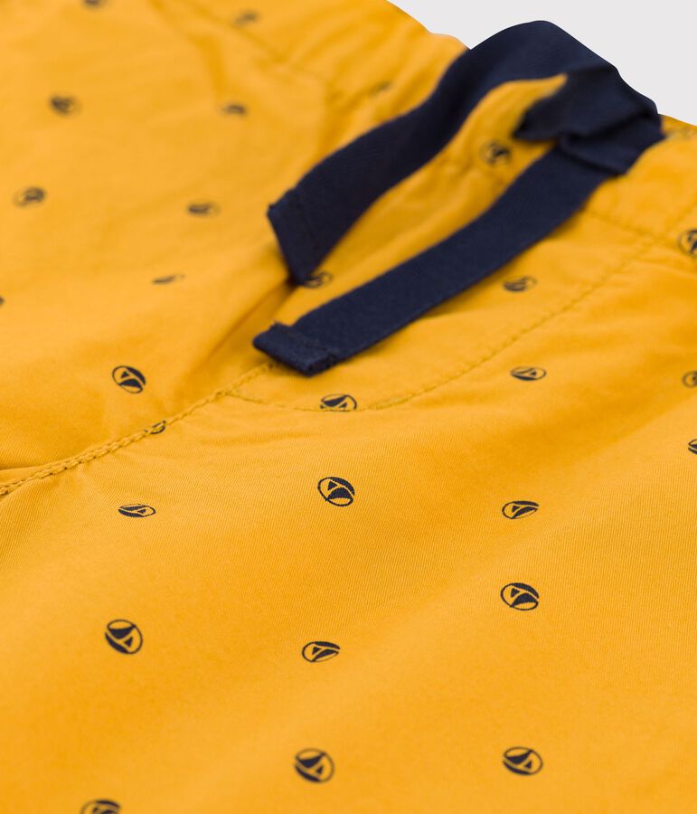 Bermuda enfant jaune/beige