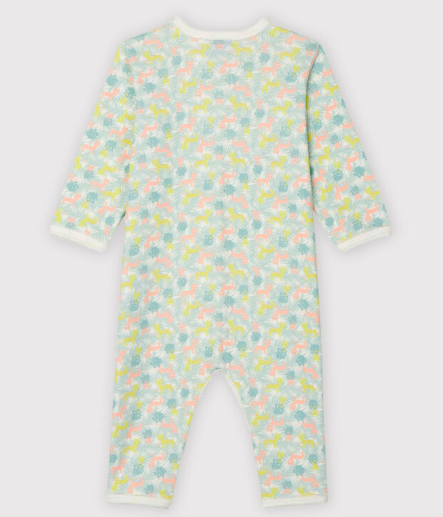 Dors bien sans pieds b&eacute;b&eacute; en c&ocirc;te blanc/multicouleur
