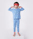 Pyjama d&eacute;guisement enfant en coton phosphorescent avec cape