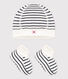 Lot 2 pièces bébé marinière en coton biologique