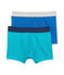 Lot de 2 boxers garçon uni en jersey stretch lot .