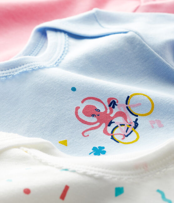 Lot de 3 bodies manches longues bébé fille variante 1