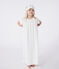 Chemise de nuit déguisement et diadème enfant en coton blanc MARSHMALLOW/blanc MULTICO