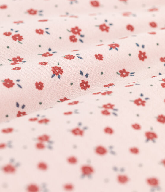 GIGOTEUSE FLEUR BÉBÉ EN VELOURS TOG 2 rose SALINE/blanc MULTICO