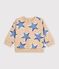 Sweatshirt b&eacute;b&eacute; en coton imprim&eacute; c&oelig;urs beige/multicouleur