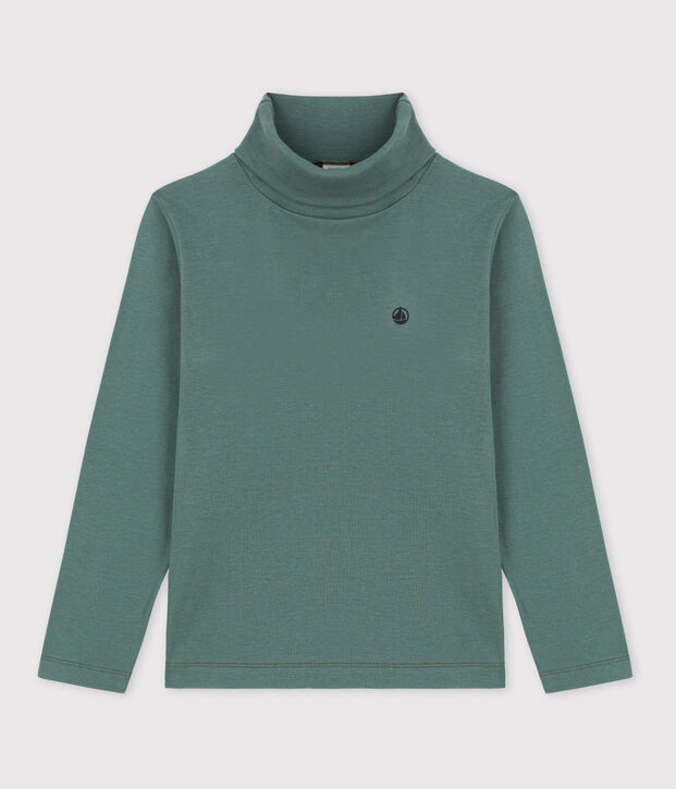Sous-pull en coton enfant fille / gar&ccedil;on vert