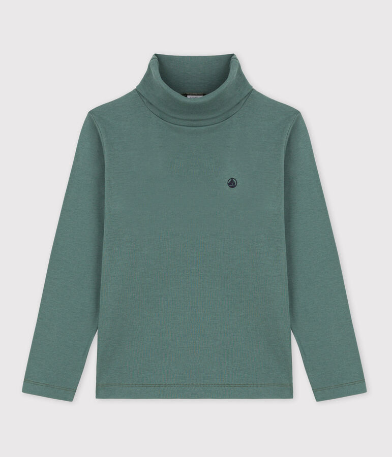 Sous-pull en coton enfant fille / gar&ccedil;on vert VALLEE