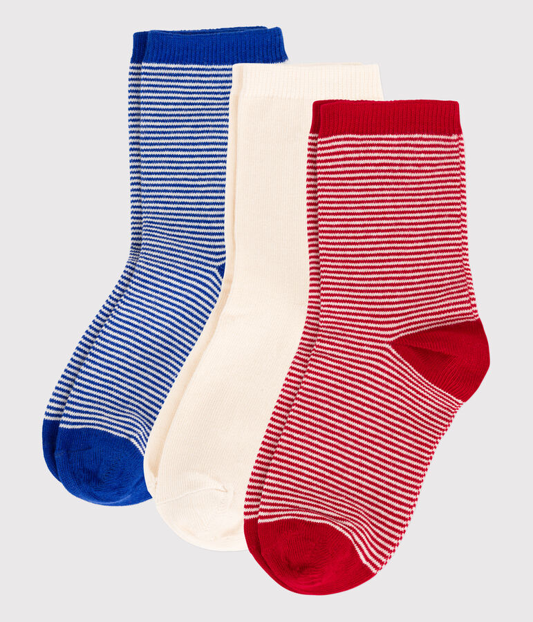 Lot de 3 paires de chaussettes enfant fille multicouleur