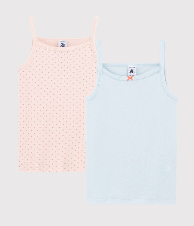 Lot de 2 chemises &agrave; bretelles &agrave; &eacute;toiles petite fille multicouleur
