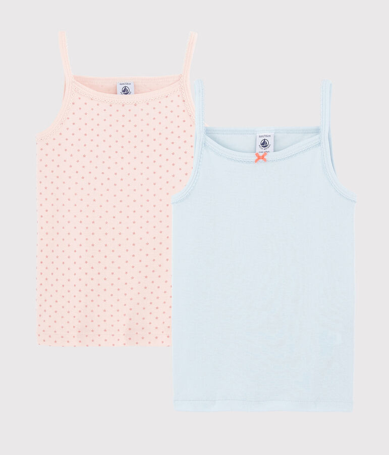 Lot de 2 chemises &agrave; bretelles &agrave; &eacute;toiles petite fille multicouleur