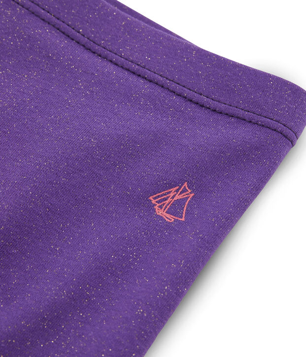 Cycliste enfant fille violet/jaune