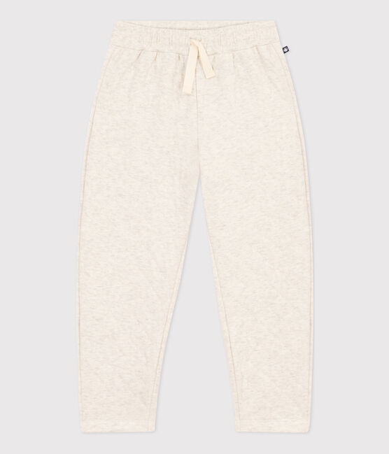Pantalon en tubique matelassé enfant garçon beige MONTELIMAR CHINE