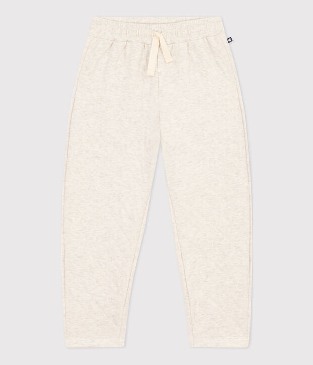 Pantalon en tubique matelass&eacute; enfant gar&ccedil;on beige chin&eacute;