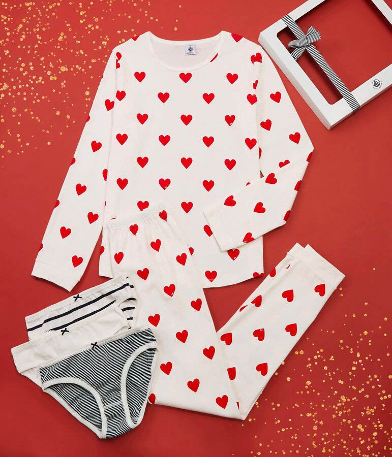 Lot de 3 culottes et d'un pyjama fille en coton variante 1