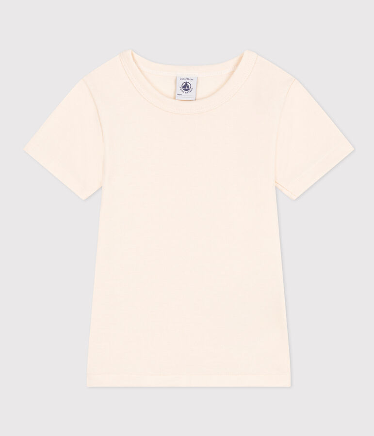 Tee Shirt manches courtes en coton &eacute;cru AVALANCHE